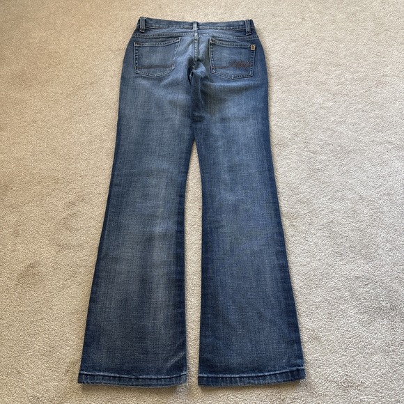 Southpole Jeans Juniors 7 Blue Denim Low Rise Flare Embroidered Back Pocket Y2K - Picture 7 of 10